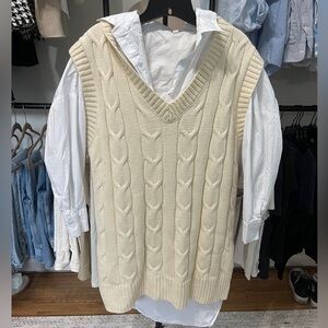 Sweater vest dress - two piece set